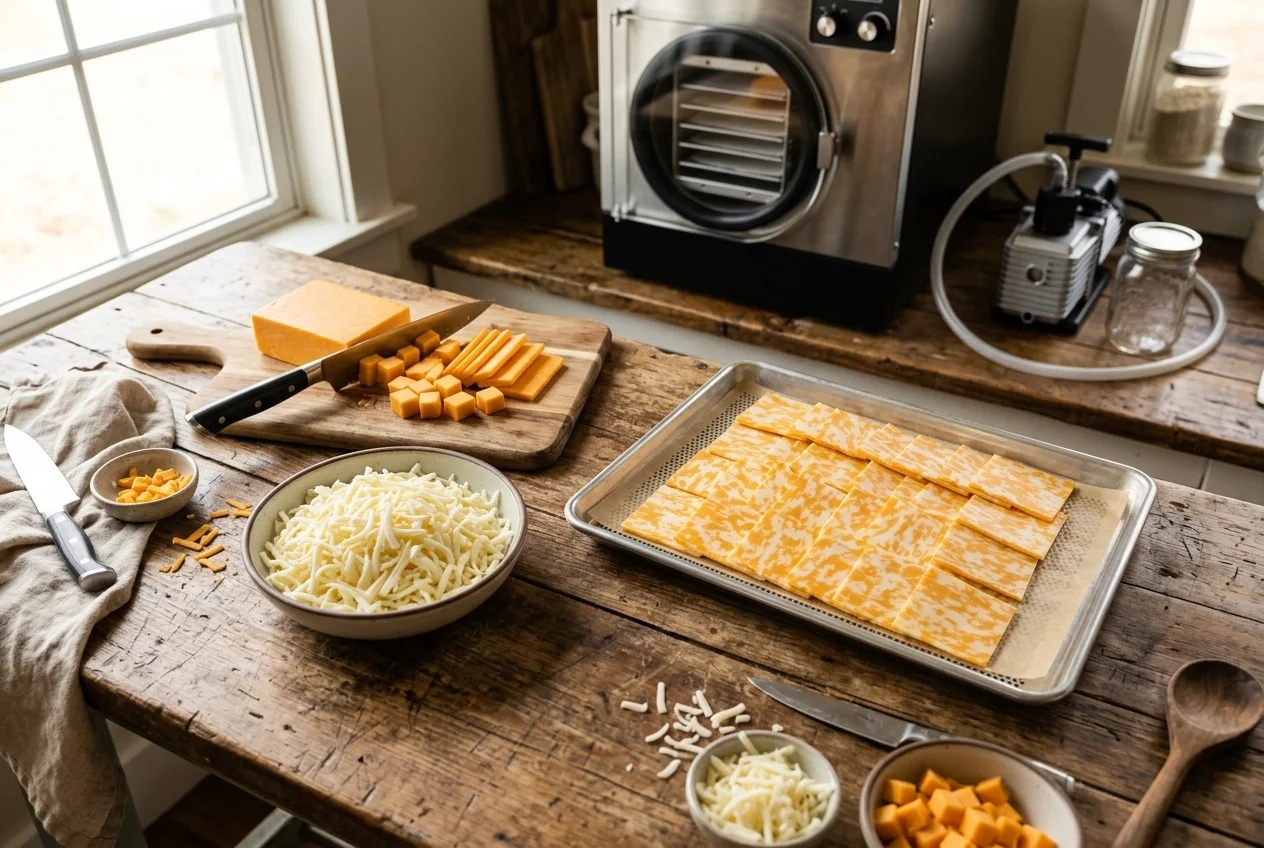 How to Freeze Dry Cheese at Home